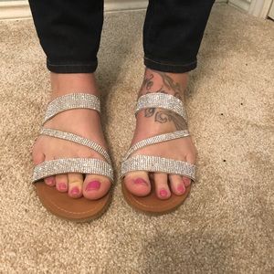 Steve Madden Crystal Sandals